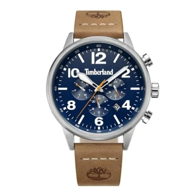 Image de Timberland Myrtle Montre analogique multi cadran avec bracelet en cuir brun clair 3 ATM, peau, Bohème