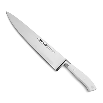 Image de Arcos Riviera Blanc Chef Couteau en Acier Inoxydable Forgé Taille 250 mm Couleur Blanche