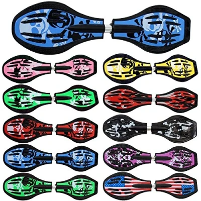 Image de FunTomia Waveboard Roulements à billes ABEC9 avec sac Jusqu&#039;à 120 kg (différents designs de couleurs) (rose/armée)