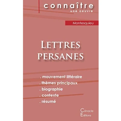Image de Fiche de lecture Lettres persanes Montesquieu (analyse littéraire référence et résumé complet)