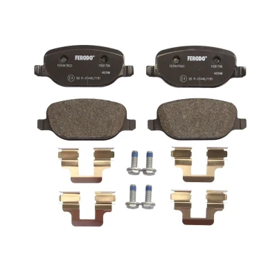 Image de FERODO PREMIER ECO FRICTION FDB1796 Jeu de plaquettes frein non préparé pour indicateur d&#039;usure avec vis d&#039;étrier accessoires