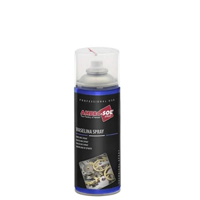 Image de Ambro Sol OL101 Vaseline Spray, Lubrifiant Inodore et Protecteur pour Mécanismes Délicats, Bombe En Fer Blanc 100% Recyclable à l’Infini de 400 ml
