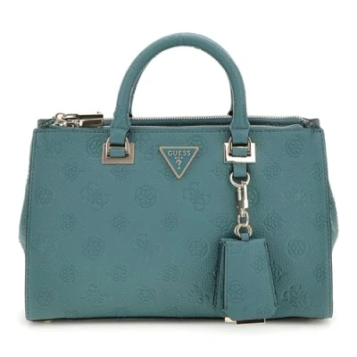 Image de Guess Cresidia Status Satchel Sac à main, Femme, Taille: One Size, Teal