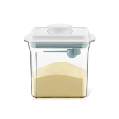 Image de Nocsm 1700ml Distributeur De Lait en Poudre. RéCipient à Poudre Scellé. BoîTe Rangement Portable pour Poudre.Joint éTanche L&#039;Humidité Stocker Le Poudre,Aliments, CéRéAles.