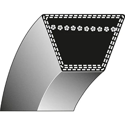 Image de ISE Courroie de rechange 5/8&quot; x 175,3 cm remplace MTD: 754 0145, 0145A, 0329, 04001, 954 04001