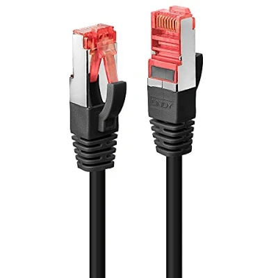 Image de Lindy RJ 45 Cat6 S/FTP 0.5 m câble de réseau Noir 0,5 (S STP) Neuf