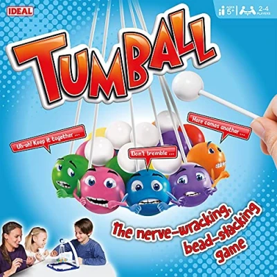 Image de IDEAL , Tumball: The nerve wracking, bead stacking game!, Family Games For 2 4 Players Ages 5+