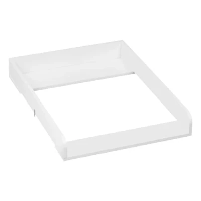 Image de WOLTU Table, Plan à Langer pour Commode, Bébé, Matelas Plateau en MDF 60x10,5x80 cm, Blanc