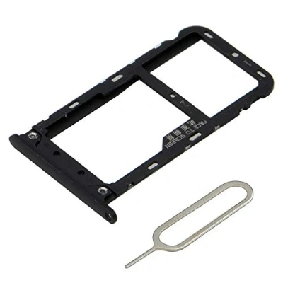 Image de MMOBIEL Tiroir Carte Dual SIM de Rechange Compatible avec Xiaomi Poco X3 NFC/Poco Pro/Poco 6.67 inch INCL. Joint en Caoutchouc et l&#039;épingle Support Noir