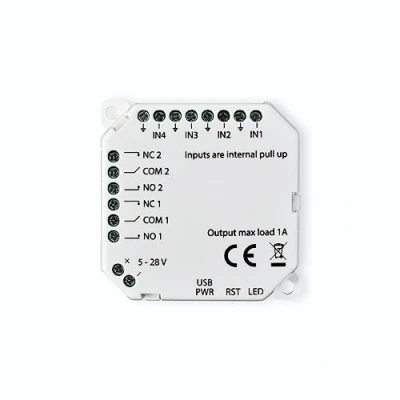 Image de frient Module E/S d’entrée/de sortie de connectivité domestique intelligente Interface pour dispositifs filaires Zigbee Compatible avec Homey, Home Assistant et SmartThings