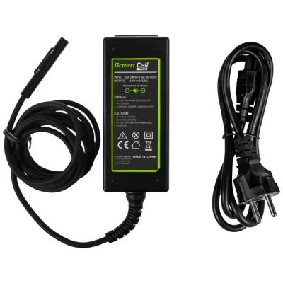 Image de Chargeur Green Cell Pro 36W 12V 2.58A pour Microsoft Surface 3, 4 Ordinateur Portable Adaptateur Bloc d&#039;alimentation