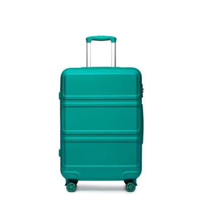 Image de Kono Valise Rigide légère en ABS avec 4 Roues pivotantes et Serrure TSA, Turquoise, 24&quot; (61 cm), Mode