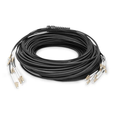Image de Digitus Câble breakout fibre optique universel préassemblé, multimode OM4, 8 fibres, LC/UPC Neuf