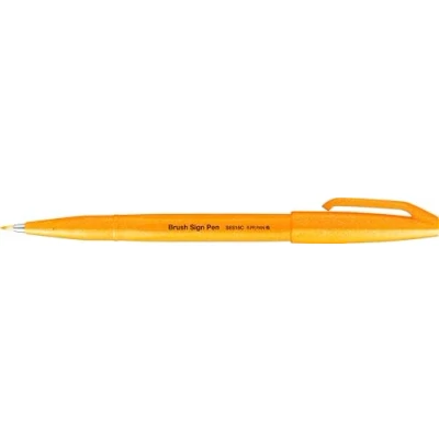 Image de Pentel SES15C FFX Stylo à pointe pinceau Orange fluo