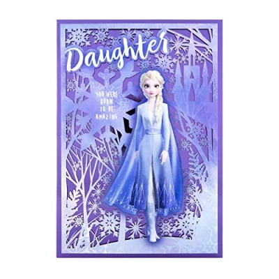 Image de Hallmark Carte de Noël pour fille Motif La Reine des Neiges 2
