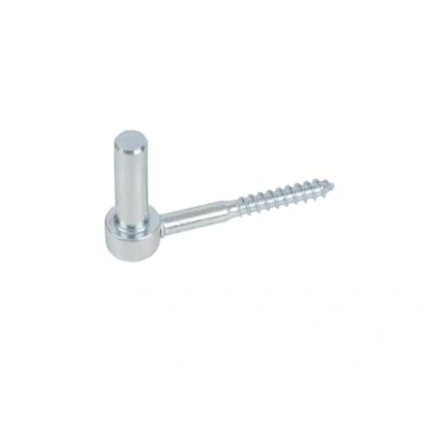 Image de Alberts 306748 Gond à visser crochet en J, avec filetage coupé zingué cote axe Ø14 mm longueur 105