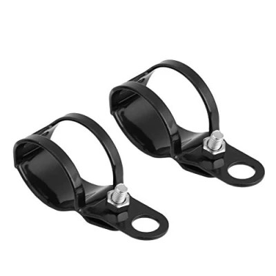 Image de Fydun Support de Phare Moto, 35mm 43mm Phares Supports Montage Fixation Légère Moto Adaptée pour Scooter (Noir)