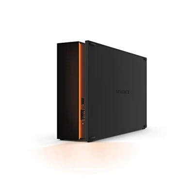 Image de Seagate FireCuda Gaming Hub, 8To, Disque Dur Externe Portable HDD, PC Gaming, Voyants LED RVB, Deux Ports USB, 3 Ans Services Rescue (STKK8000400)