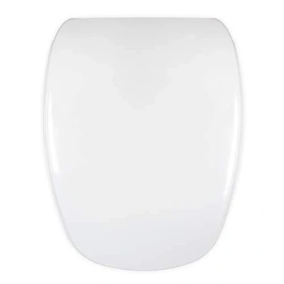 Image de ABATTANT WC COMPATIBLE DIANA GALA CHARNIÈRE RÉGLABLE FACILE INSTALATION ET NETTOYAGE LUNETTE TOILETTE ULTRA RÉSISTANT BLANC 42 x 34 4,5 cm