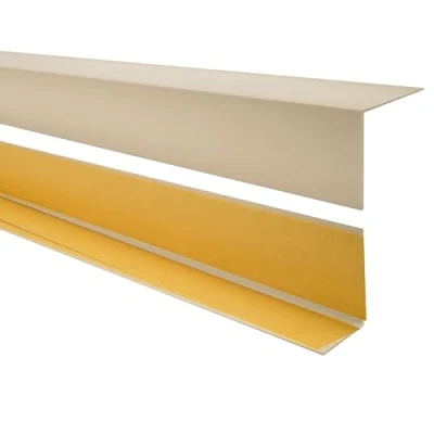 Image de QUEST Cornière PVC Rigide Autoadhésive Baguette d’Angle de Protection en Dur pour Mur et Rebord Profilé Coin 35x18mm, 150cm, beige