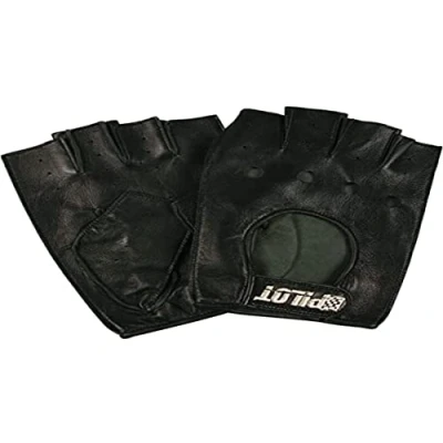Image de Pilot 2 Gants de Guidage Demi Doigts L Noir