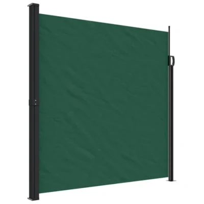 Image de vidaXL Auvent latéral rétractable Vert foncé 200x600 cm