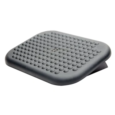 Image de Fellowes Repose Pieds Everyday, Plateforme Flottante, Encourage la Posture Ergonomique, Surface massante, Noir, 6100801