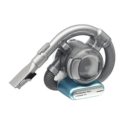 Image de BLACK+DECKER Aspirateur de table à main sans fil, 21,6W, Pratique et ergonomique, Prolongateur intégré, 560 ml, 14,4V, PD1420LP QW Bleu/Métallique