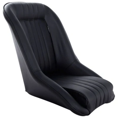Image de AUTO STYLE Siège baquet &#039;Classic&#039; Simili Cuir Noir Dossier fixe incl. glissières