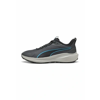 Image de PUMA Mixte Skyrocket Lite Trail Chaussure de Course sur Route, Gris foncé Speed Blue, 37.5 EU
