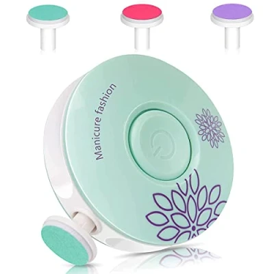 Image de Lime à Ongles électrique pour bébé, 3 En 1 Nouveau Nés Enfant, Ensemble de manucure Enfants, Orteils et ongles(vert menthe têtes meulage bébé remplaçables)