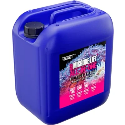Image de MICROBE LIFT All in One 5000 ML Solution d&#039;alimentation Totale pour coraux, favorise Croissance et éclat des Couleurs en Aquarium d&#039;eau de mer, Riche vitamines Oligo éléments Essentiels.