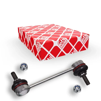 Image de febi BILSTEIN 21204 Biellette de barre stabilisatrice Essieu avant 145 M10 x 1,25 Plus avec écrou autobloquant Acier ALFA ROMEO: 166