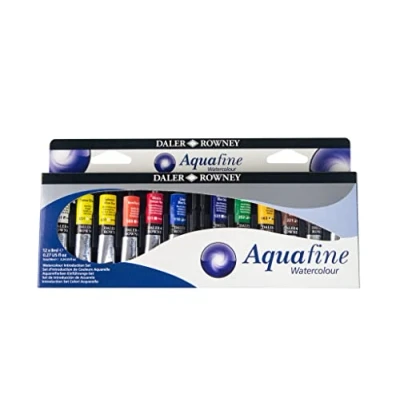 Image de Daler Rowney Aquafine Set peinture aquarelle 12 tubes 8ml Introduction