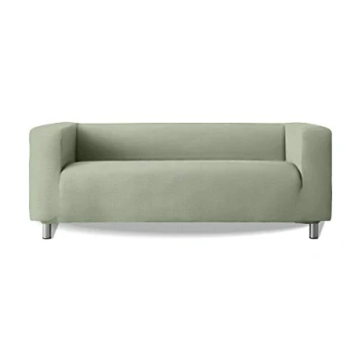 Image de Housse de Canapé Milica Modèle Klippan Arms Sofa Tissu High Stretch Soft New York Couleur 23 Vert Clair
