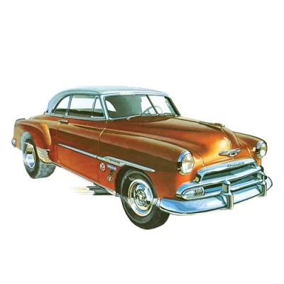 Image de Round2 AMT Skill 2 Model Kit 1951 Chevrolet Bel Air en 1 Retro Deluxe Edition Modèle Échelle 1/25