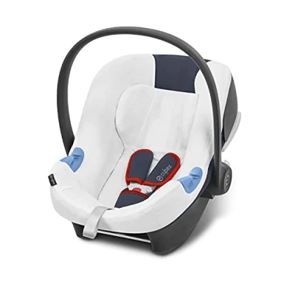 Image de Cybex Silver Housse d&#039;été , pour le siège auto coque bébé Aton B i Size, Blanc