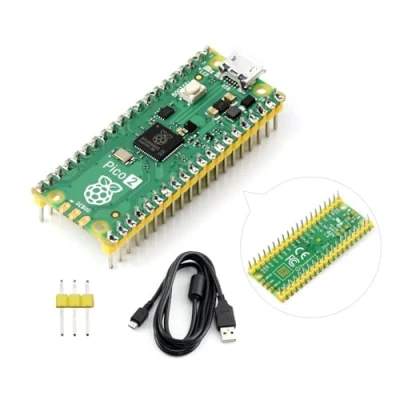 Image de Waveshare Pi Pico 2 M, Tiny Fast Microcontroller Board with Flexible Digital Interfaces RP2350 Chip Dual Core &amp; Architecture Design 4MB Flash Memory Support C/C++/MicroPython