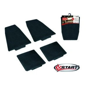 Image de START Saturnia 7375 Ensemble de tapis sol PVC avant et arrière 4 noir