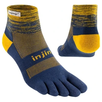 Image de injinji Trail Midweight Mini Crew Toesocks pour homme, Moonlit, Large