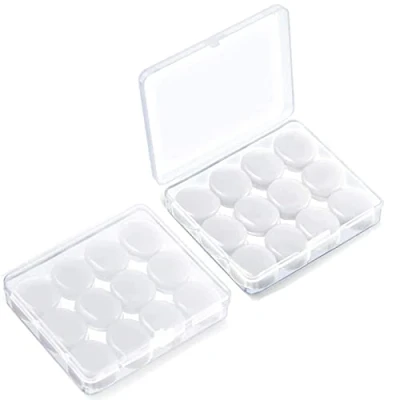 Image de Bouchon d&#039;Oreille, 6 Paires D&#039;oreille en Silicone Réutilisables Antibruit Bouchons d&#039;Oreilles Bloquant le Son avec Étui pour Sommeil, Concerts, Apprendre (Blanc)