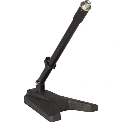 Image de Quik Lok A/114 BK EU UE Pied de table pour microphone avec base filetée en fonte Noir