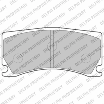 Image de DELPHI Jeu de plaquettes frein non préparé pour indicateur d&#039;usure avec tôle anti bruit sans accessoires LP2217 JAGUAR: XK Coupe, Cabriolet