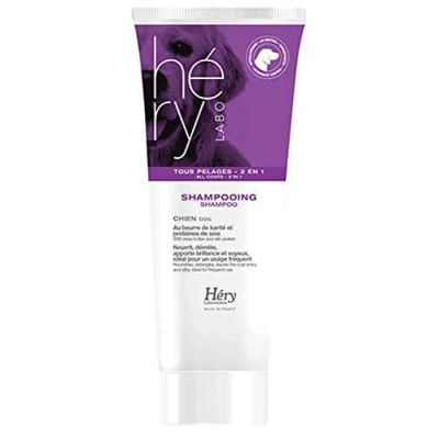 Image de Héry Shampooing démêlant Chien Tous pelages idéal Usage fréquents 200ml