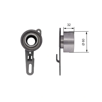 Image de GATES T41150 Poulie tendeur, courroie crantée Tru Power FORD: Transit Mk3 Van, Mk2 Сamion à Plateau/Сhâssis, Van
