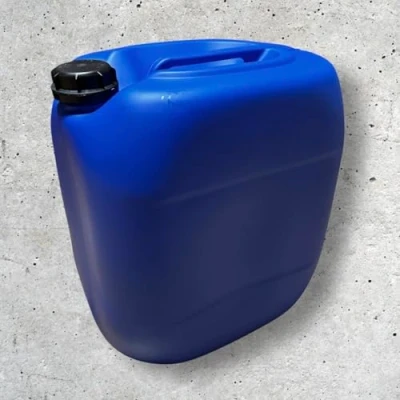 Image de Bidon 30L litres en Plastique Robuste Stockage Sécurisé pour Produits Alimentaires et Chimiques Poignée Bouchon Étanche Jerry can Jerrycan (Bleu, 1 bidon)