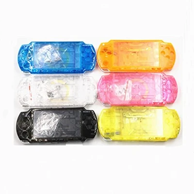 Image de Coque de rechange pour console PSP 2000 2001 2002 2003 2004 avec bouton (rose transparent)