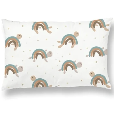 Image de Taie d&#039;oreiller pour Enfant de Taille 33x45 en Coton Oeko TEX Housse Coussin Douce et Confortable Oreiller Idéal la Chambre du Tout Petit 10 Colories