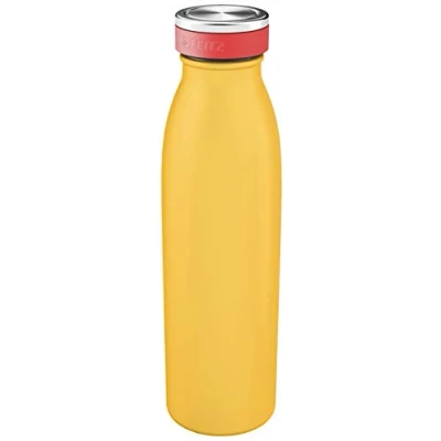 Image de Leitz Bouteille Isotherme, Acier Inoxydable, Isolation Thermique pour Boissons Chaudes &amp; Froides, Réutilisable, Cosy, Jaune, 90160019