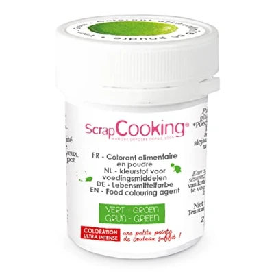 Image de ScrapCooking Colorant Artificiel en Poudre Vert 5 g Alimentaire pour Pâtisseries, Desserts 4036